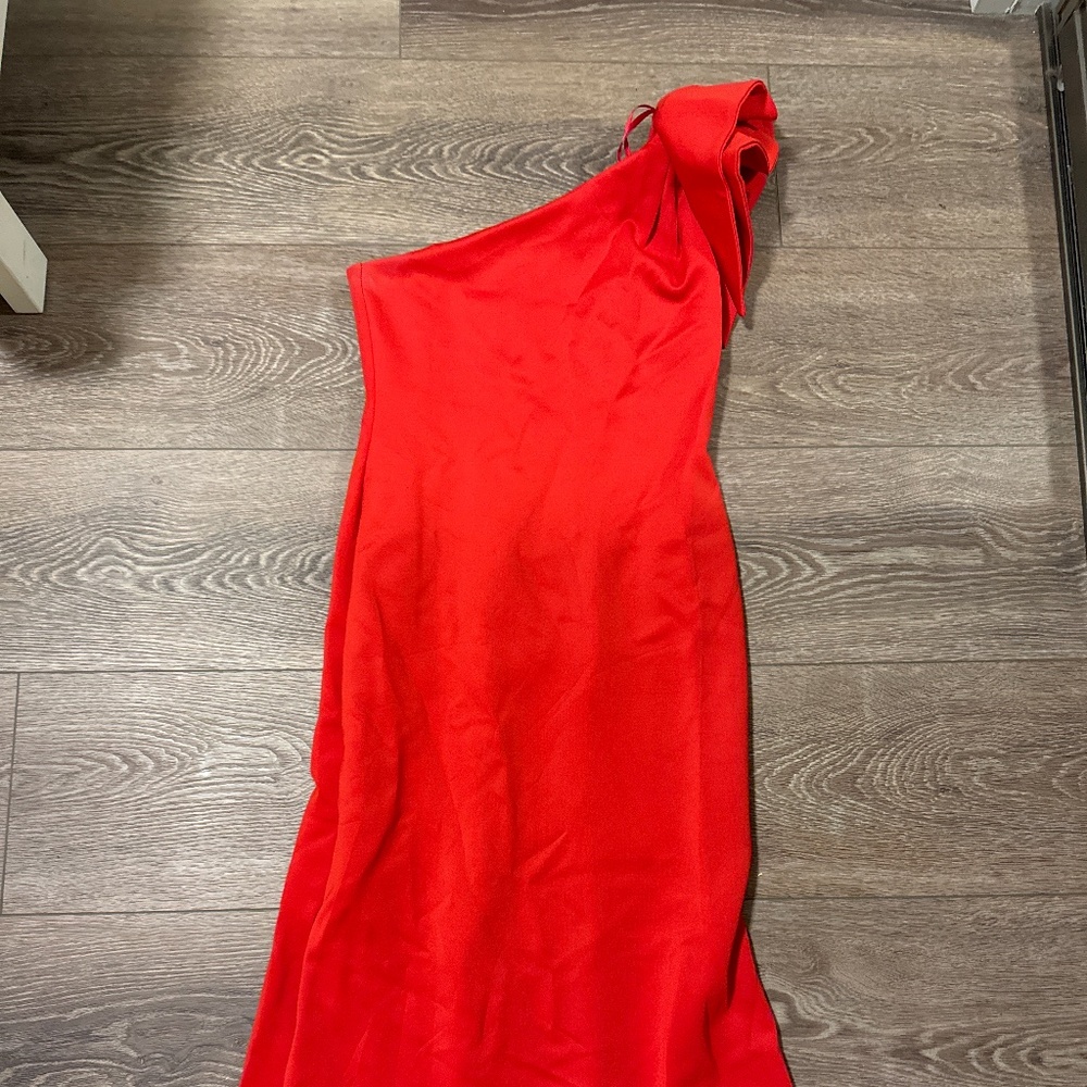 Red Betsy and Adam evening gown